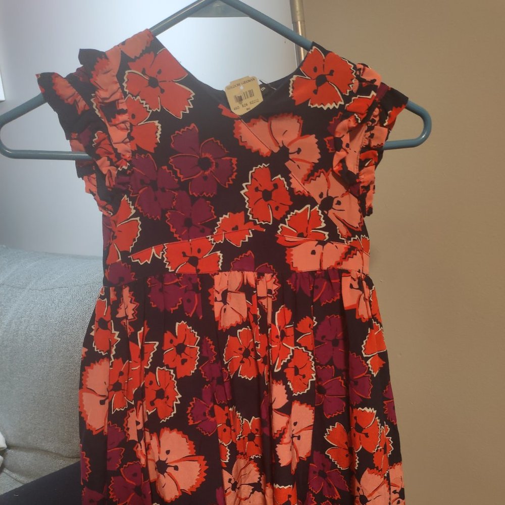 Little Marc Jacobs girls silk floral dress Size 6 NWT